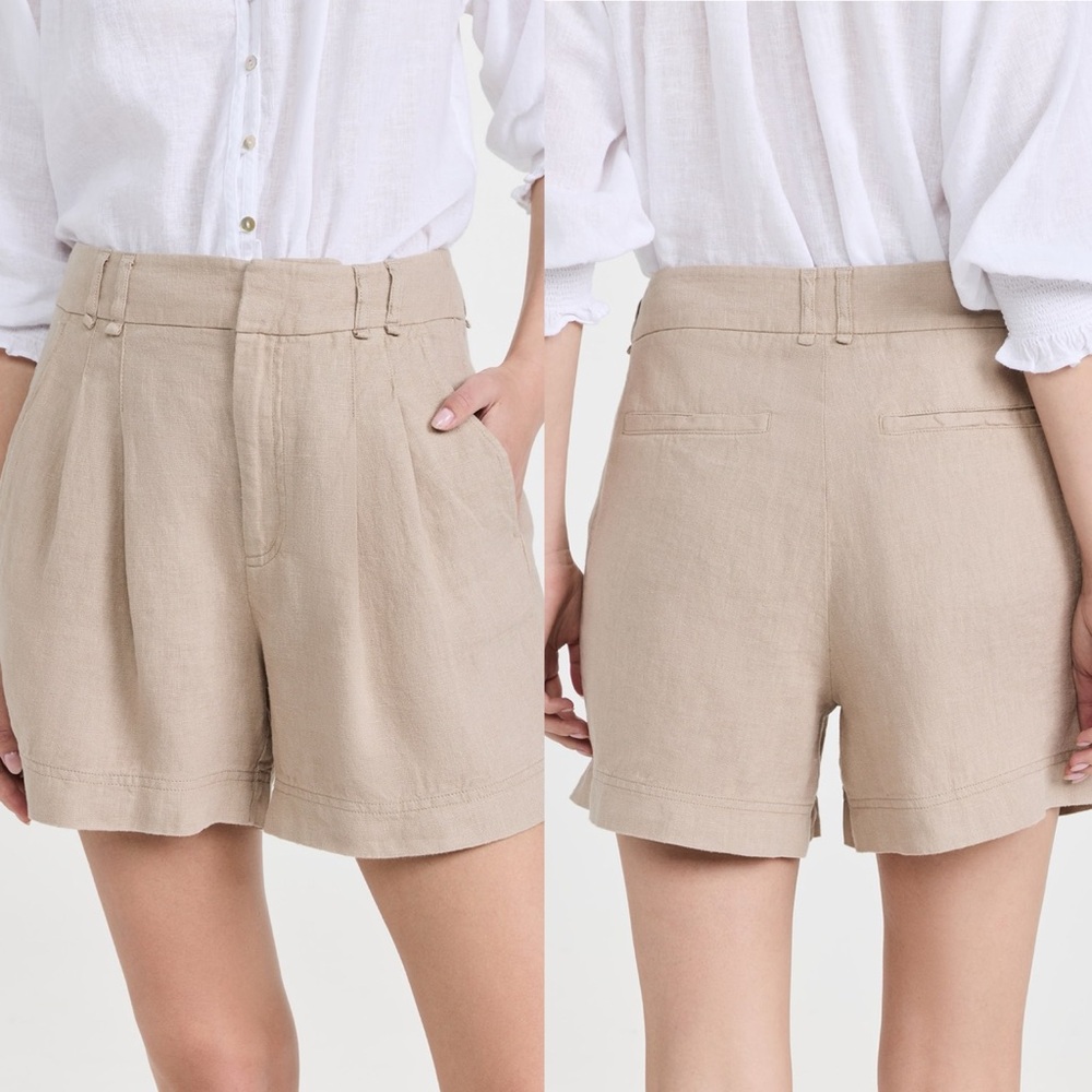 NWOT Free People Chelsea Linen Shorts - Picture 4 of 11